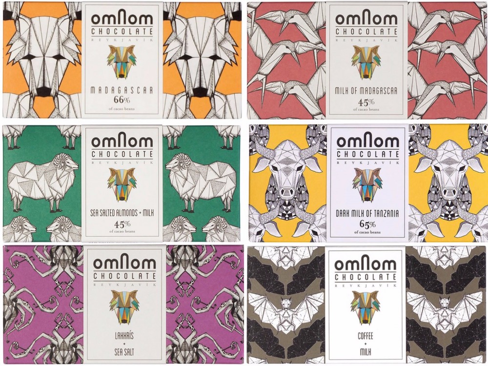 アイスランドからやってきた、折り紙デザインのチョコレート「Omnom