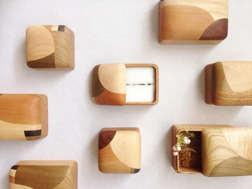 8月末マデ！！木工作家　フジタマリ アクセサリースタンド＆寄木細工ブレスレット アクセサリースタンド 1個 フジタマリ《180日以内に出荷予定