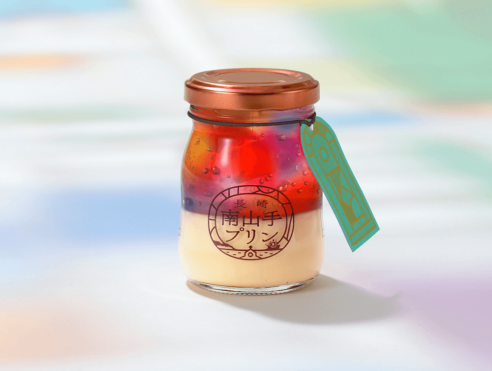 ステンドグラスパーツ　切子　プリン様参考 ステンドグラスがモチーフ。輝くジュレの美しさにうっとりする「長崎