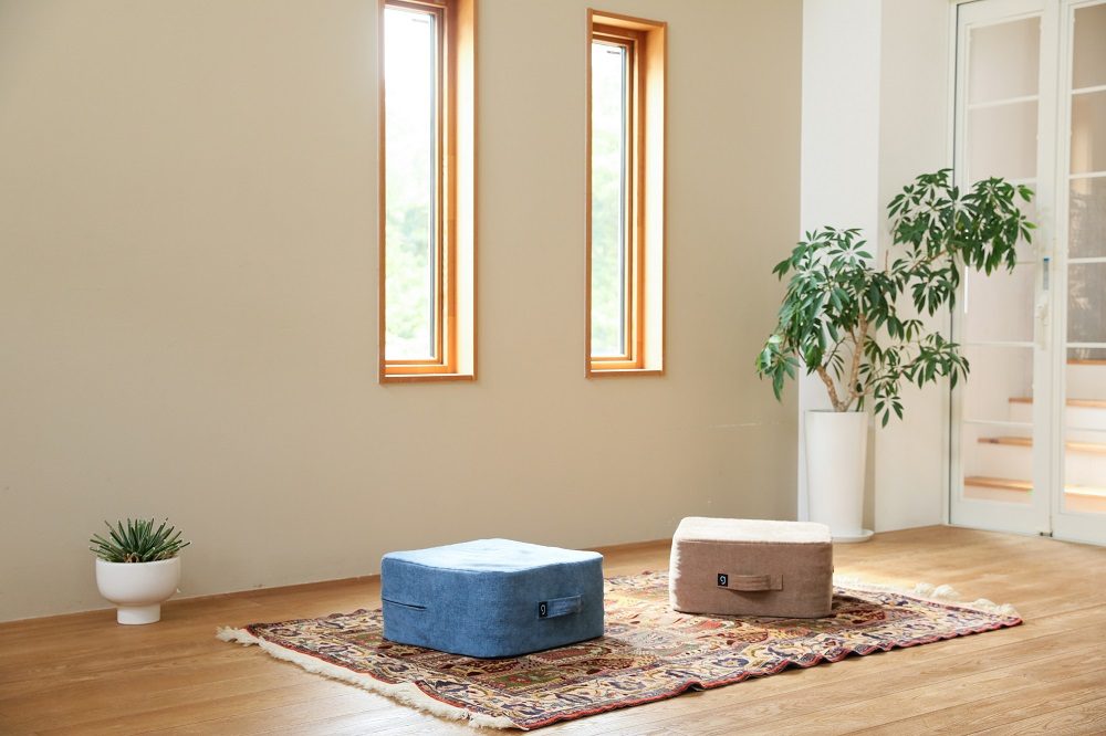 運動不足解消に取り入れたい インテリアに馴染む クッションのようなデザインのトランポリン Sheage シェアージュ