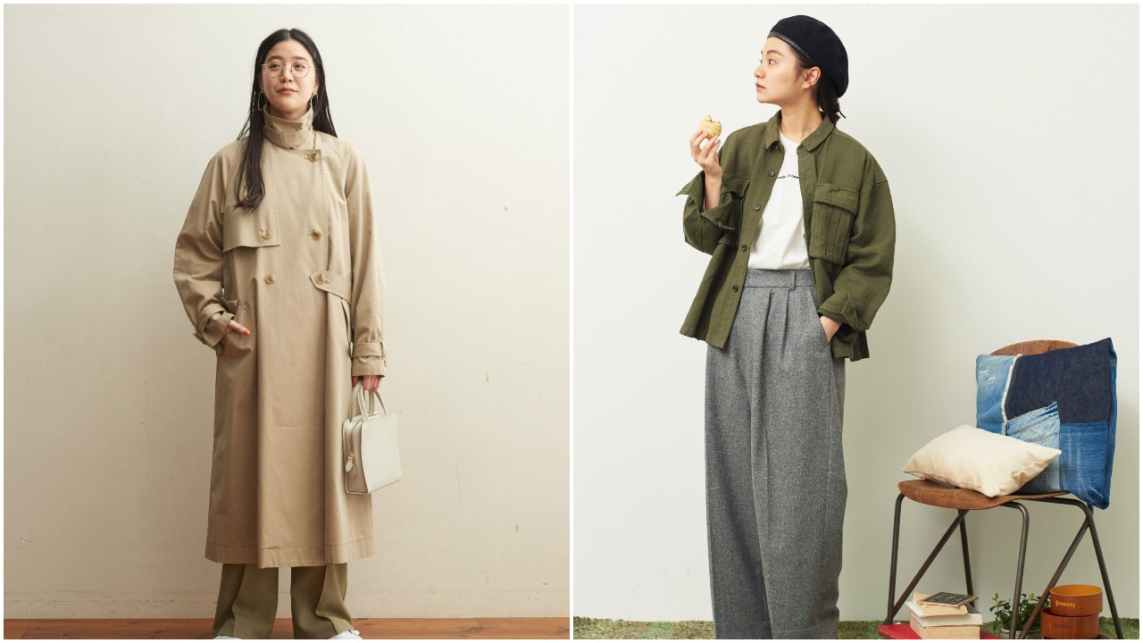 羽織るだけでこなれ見え。トレンドのミリタリーアウターを使った大人っ