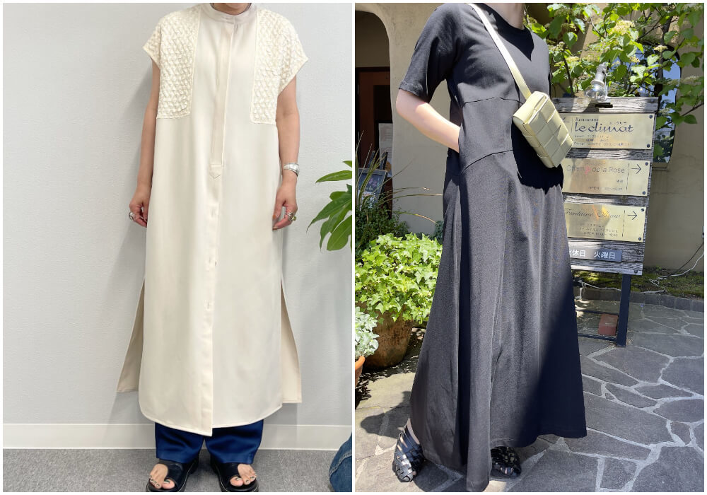 ほど良いきちんと感も魅力的 大人顔のサマーコーデが完成するマキシ丈ワンピース Sheage シェアージュ