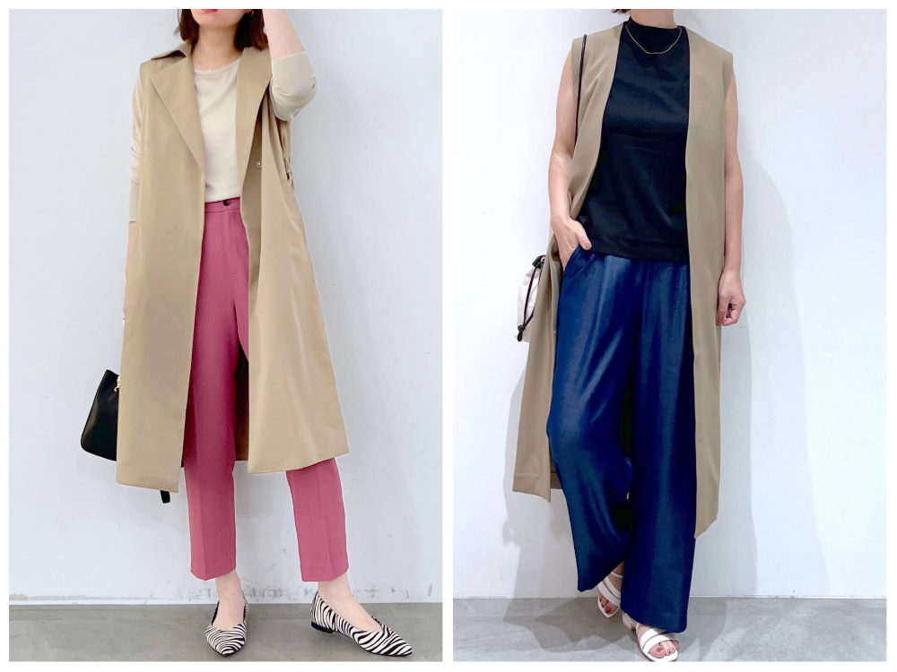 1点投入で着やせもおしゃれも叶う。秋の羽織りは「ロングジレ」に