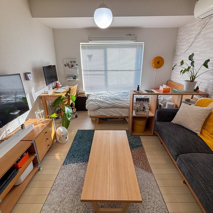 コンパクトな部屋も、くつろげるナチュラルインテリアに。【6畳〜8畳1K】広く使うレイアウト実例集